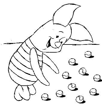 Plansa de colorat cu Winnie de Pooh 41 37